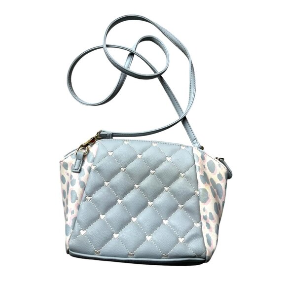 Luv Betsey - Betsey Johnson Blue, White & Pink Accent Crossbody Bag - NWT - Picture 2 of 14